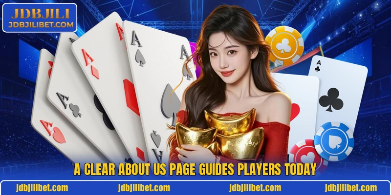 A clear about us page guides players today