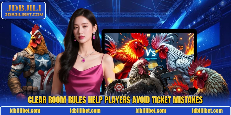 Clear room rules help players avoid ticket mistakes
