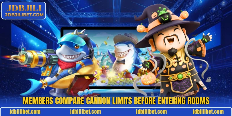 Members compare cannon limits before entering rooms Members compare cannon limits before entering rooms