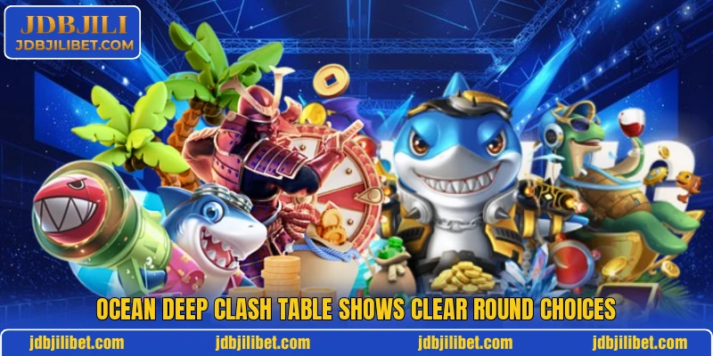 Ocean Deep Clash table shows clear round choices Ocean Deep Clash table shows clear round choices