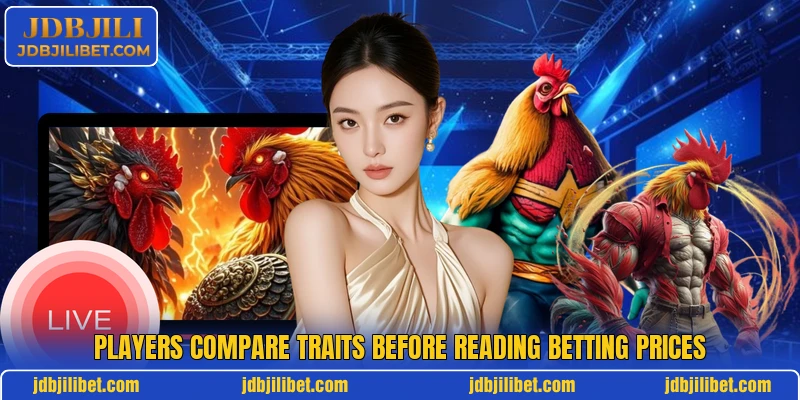 Players compare traits before reading betting prices Players compare traits before reading betting prices