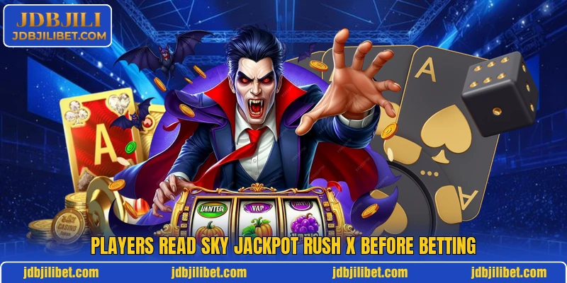 Players read Sky Jackpot Rush X before betting Players read Sky Jackpot Rush X before betting