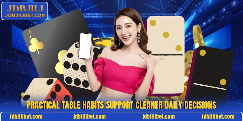 Practical table habits support cleaner daily decisions